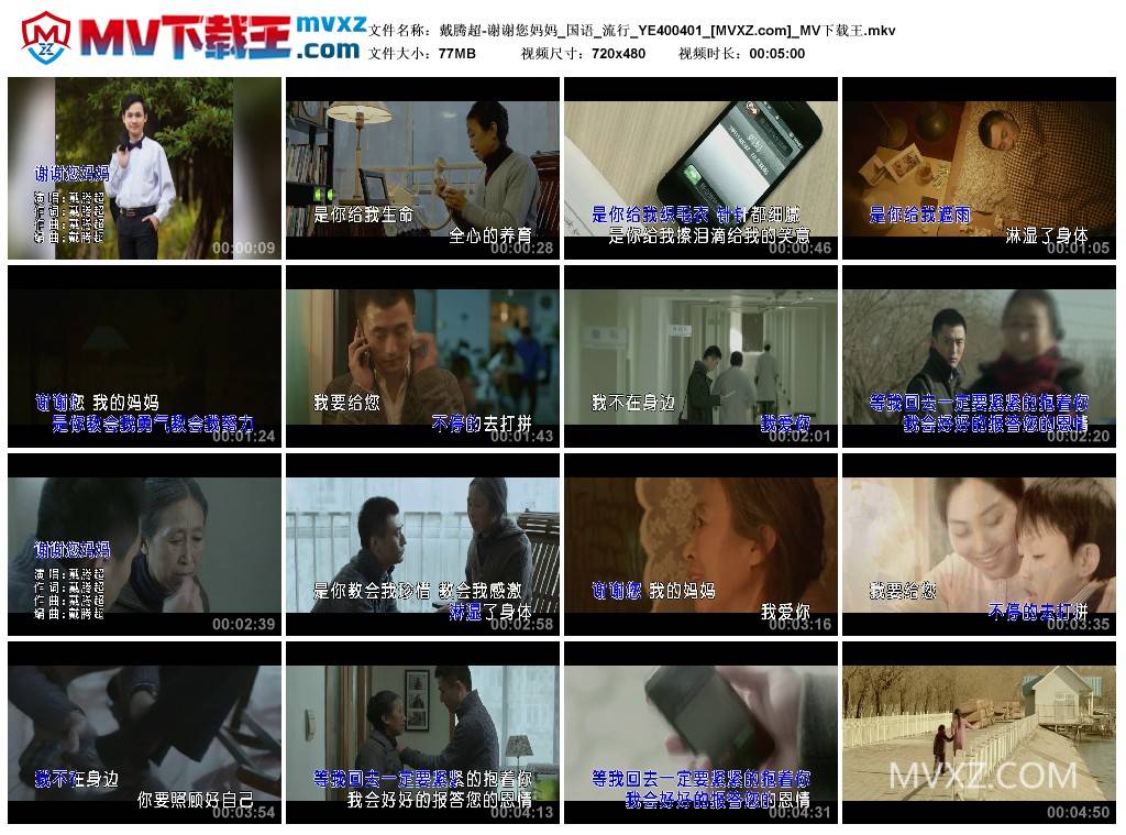 戴腾超-谢谢您妈妈_国语_流行_YE400401